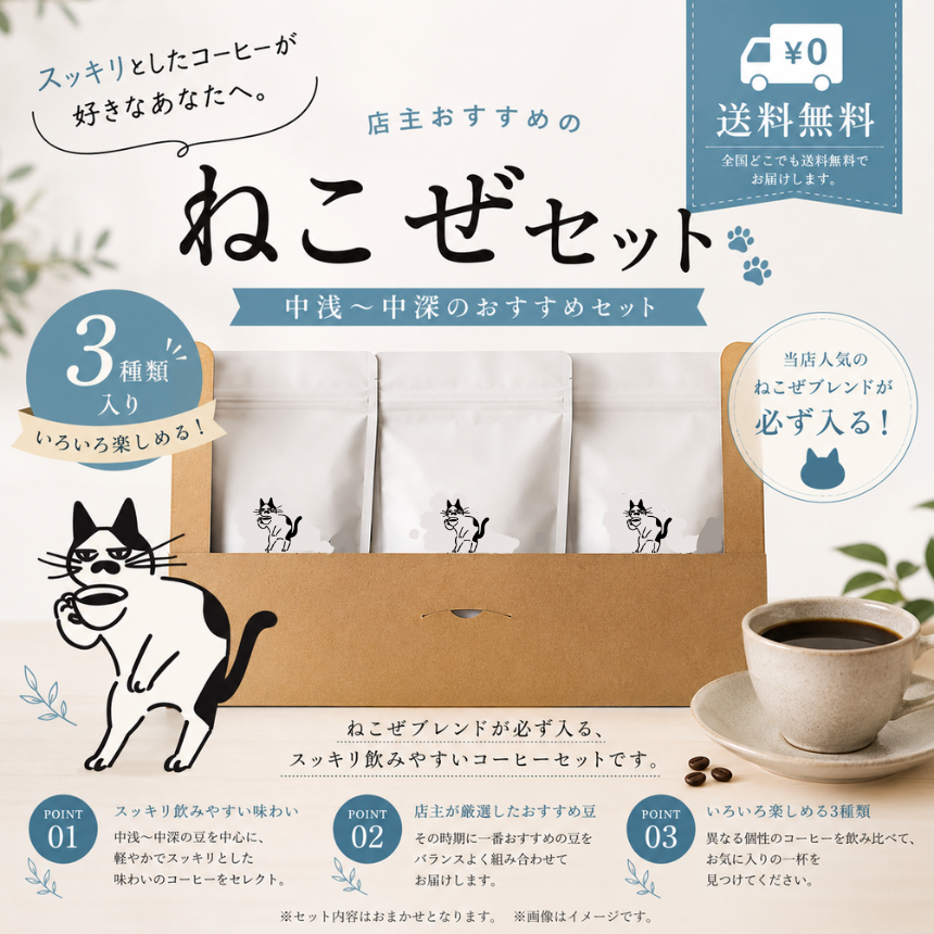 ねこぜセット100g×3種類
